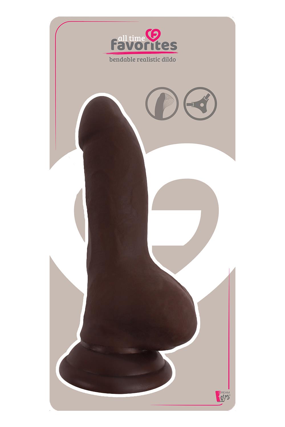 Фаллоимитатор ALL TIME FAVORITES BENDABLE DILDO BROWN