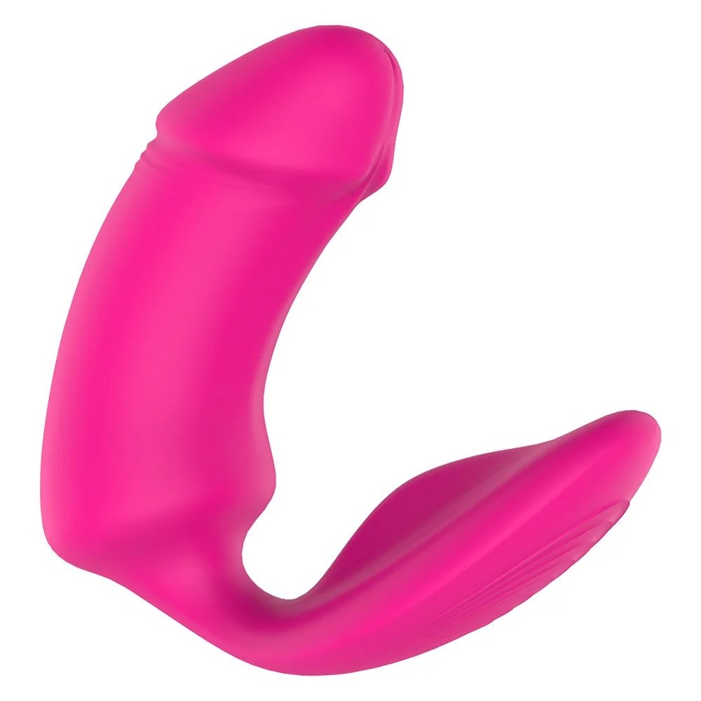 Вагінально-кліторальний вібратор Dream Toys Essentials з пультом, рожевий, 9 × 3 см