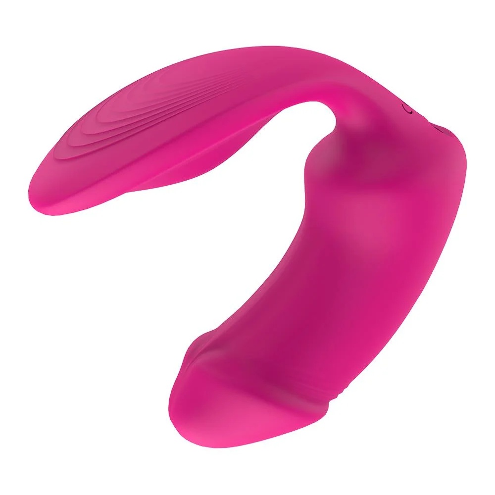 Вагінально-кліторальний вібратор Dream Toys Essentials з пультом, рожевий, 9 × 3 см