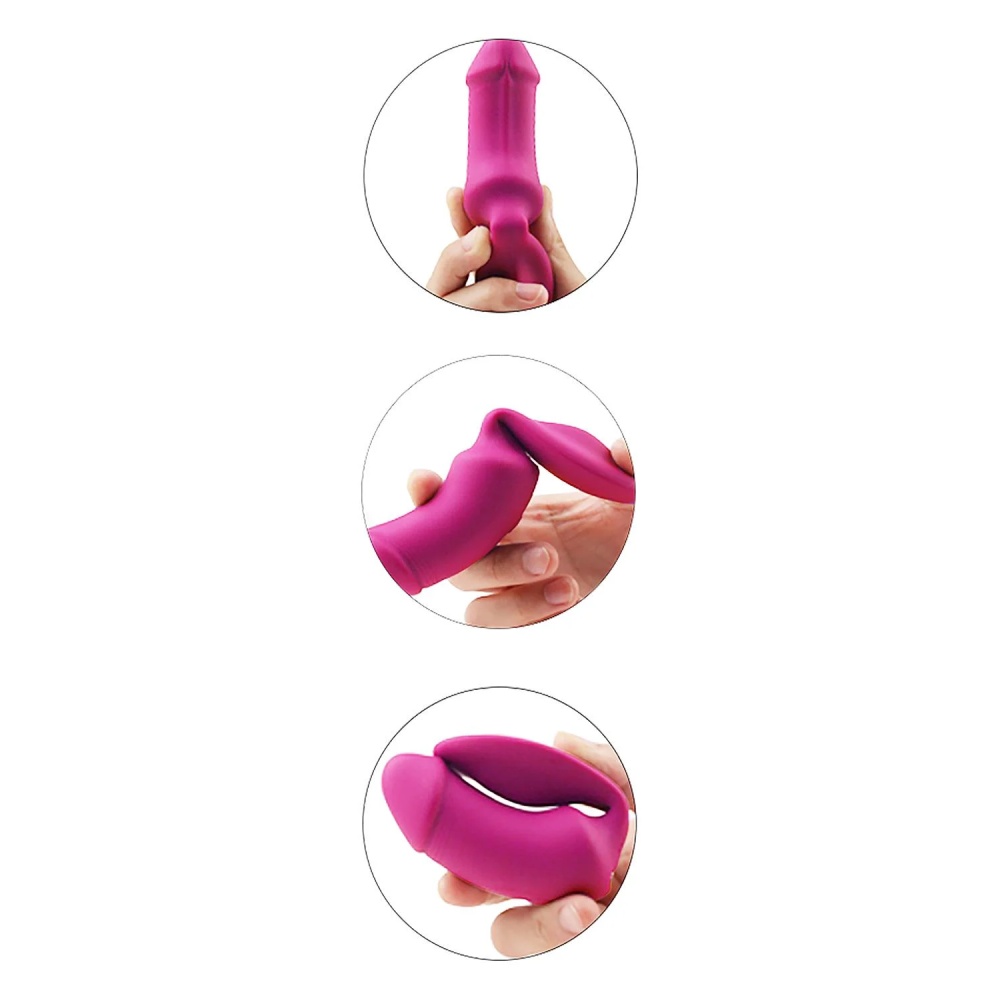 Вагінально-кліторальний вібратор Dream Toys Essentials з пультом, рожевий, 9 × 3 см
