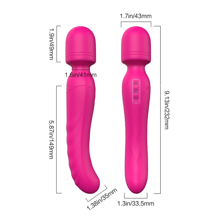 Вібратор-мікрофон з підігрівом Dream Toys Essentials Heating Bodywand, рожевий, 23 × 3,6 см