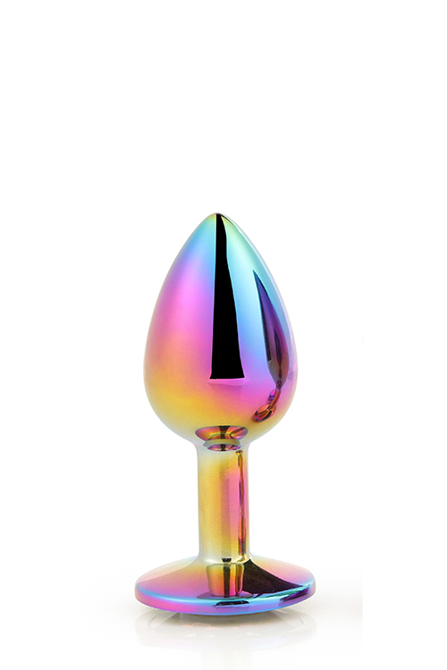 Dt21781 Райдужна анальна пробка GLEAMING LOVE MULTICOLOUR PLUG SMALL