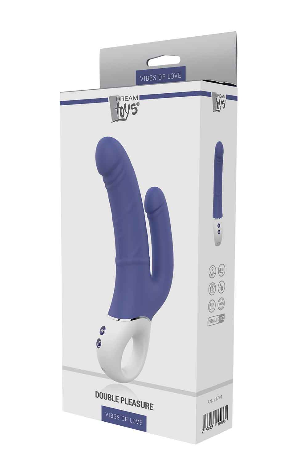 Подвійний вібратор Dream Toys VIBES of LOVE DOUBLE PLEASURE