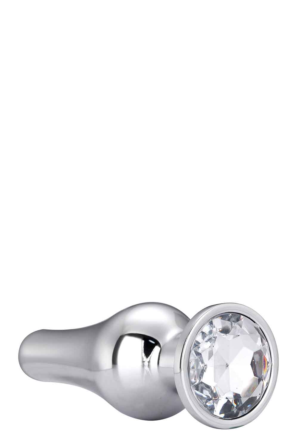 DT21824 Анальная пробка конической формы Dream Toys GLEAMING LOVE SILVER PLEASURE PLUG M