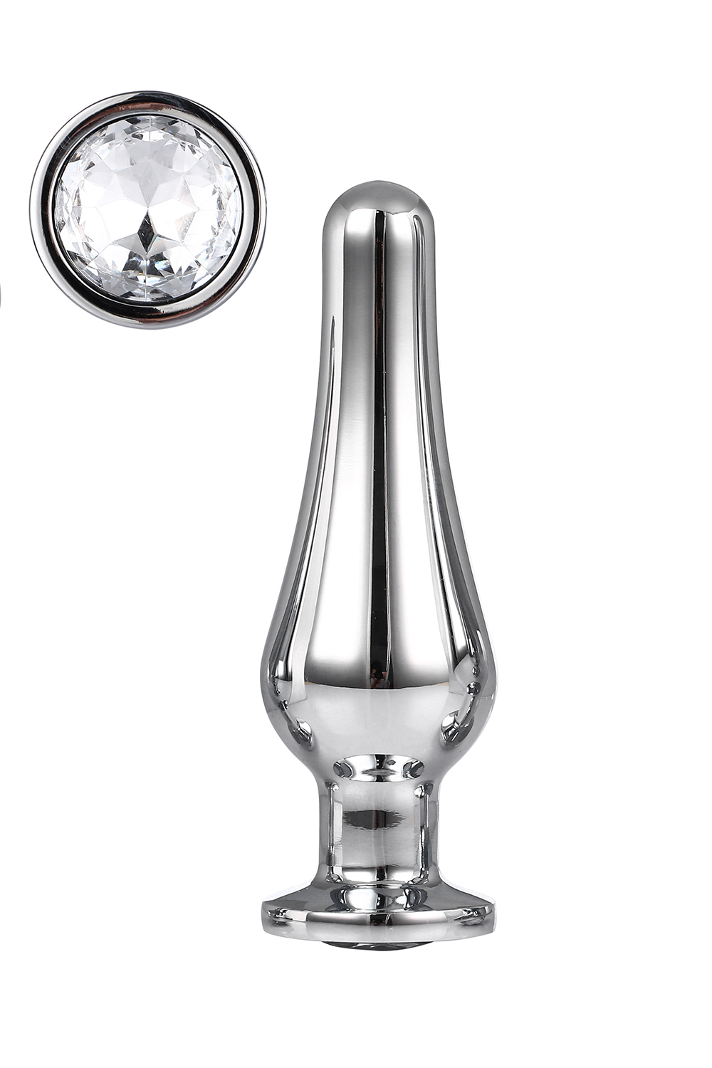 DT21824 Анальная пробка конической формы Dream Toys GLEAMING LOVE SILVER PLEASURE PLUG M