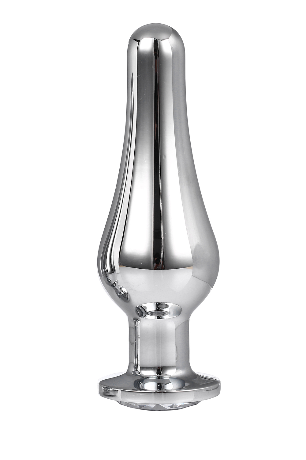 DT21825 анальна пробка конічної форми Dream Toys GLEAMING LOVE SILVER PLEASURE PLUG L