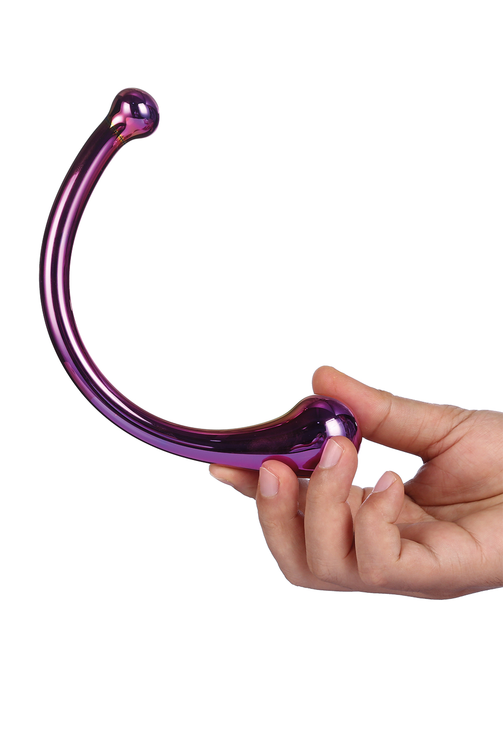 DT21835 Вигнутий скляний фалоімітатор Dream Toys GLAMOUR GLASS CURVED WAND