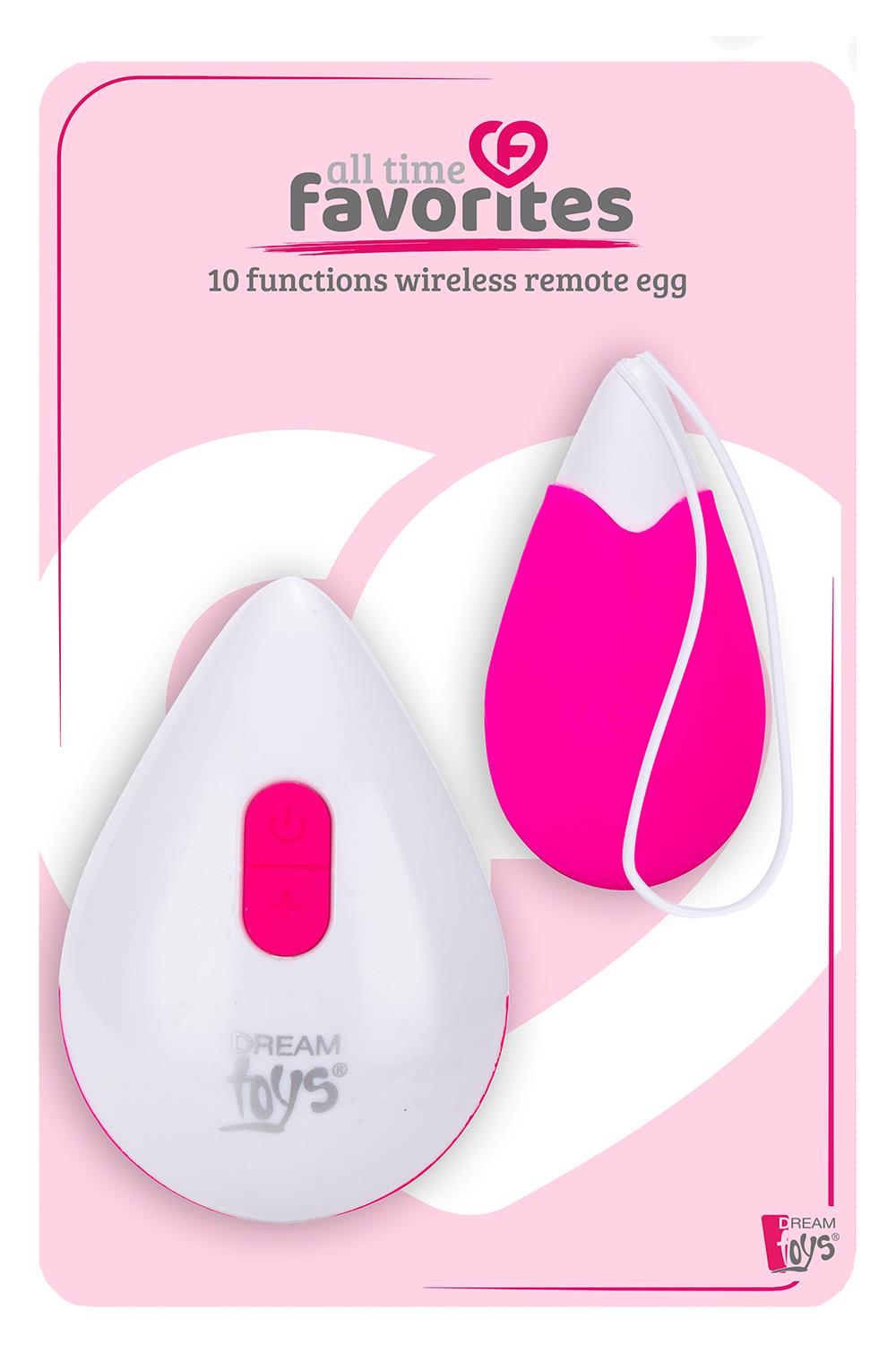 Віброяйце з бездротовим керуванням Dream Toys All Time Favorites, рожеве, 6.2 см х 3.2 см