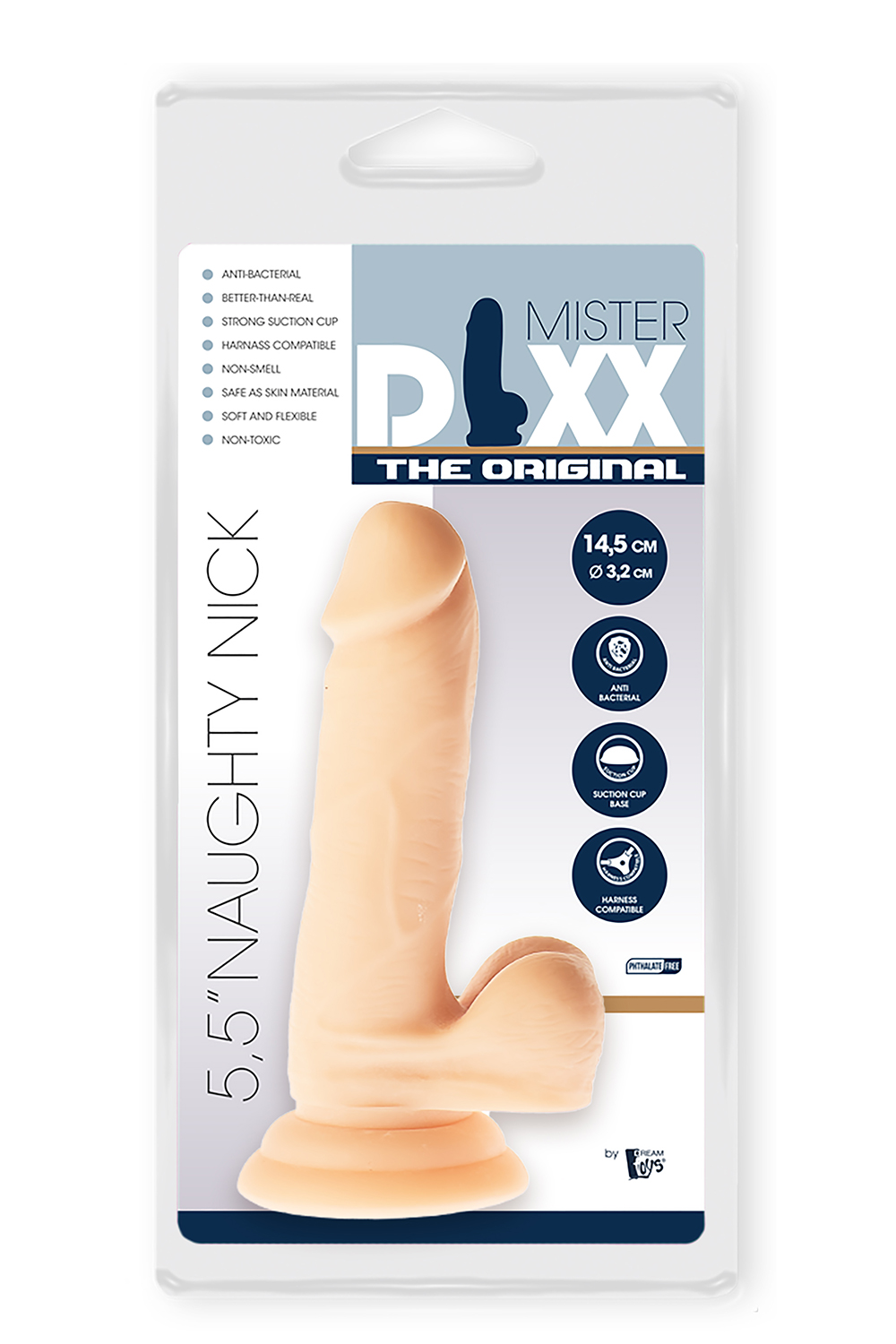 Гнучкий фалоімітатор Dream Toys MR. DIXX NAUGHTY NICK 5.5INCH DILDO