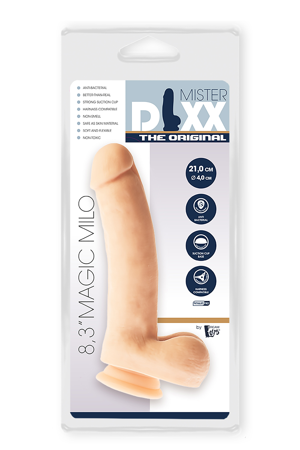 Гнучкий фалоімітатор DREAM TOYS Mr. DIXX MAGIC MILO 8.3INCH DILDO
