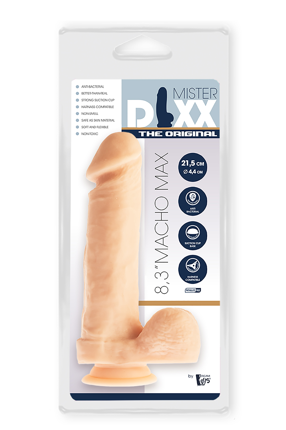 Гнучкий фалоімітатор MR. DIXX MACHO MAX 8.3INCH DILDO
