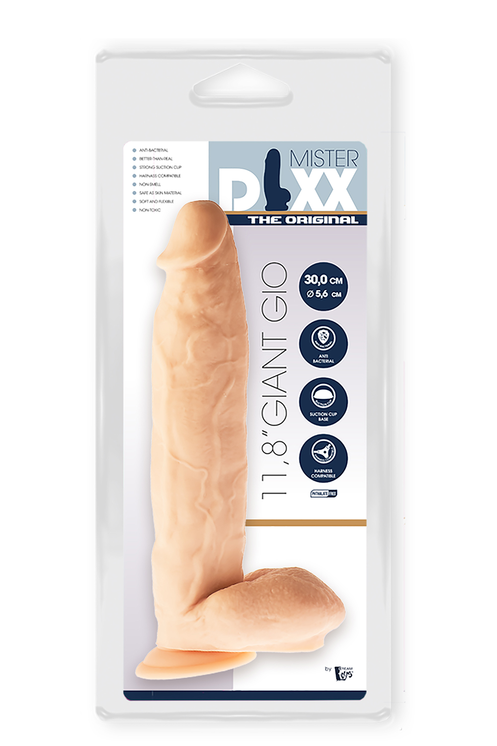 Гибкий фаллоимитатор Гигант MR. DIXX GIANT GIO 11.8INCH DILDO