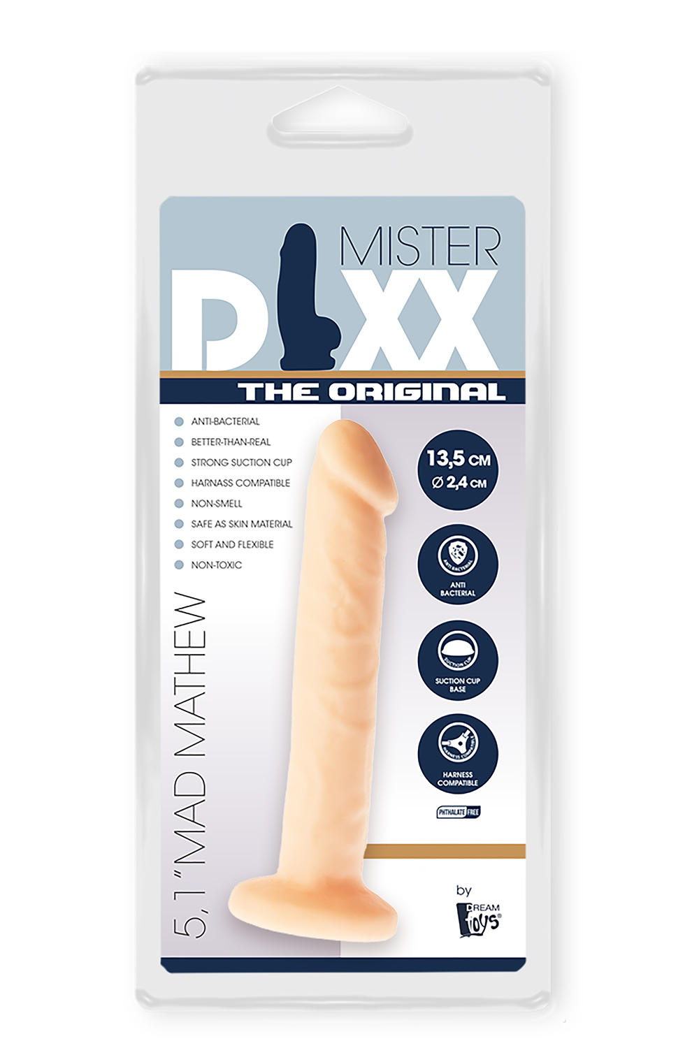 Гнучкий міні фалоімітатор DREAM TOYS Mr. DIXX MAD MATHEW 5.1INCH DONG