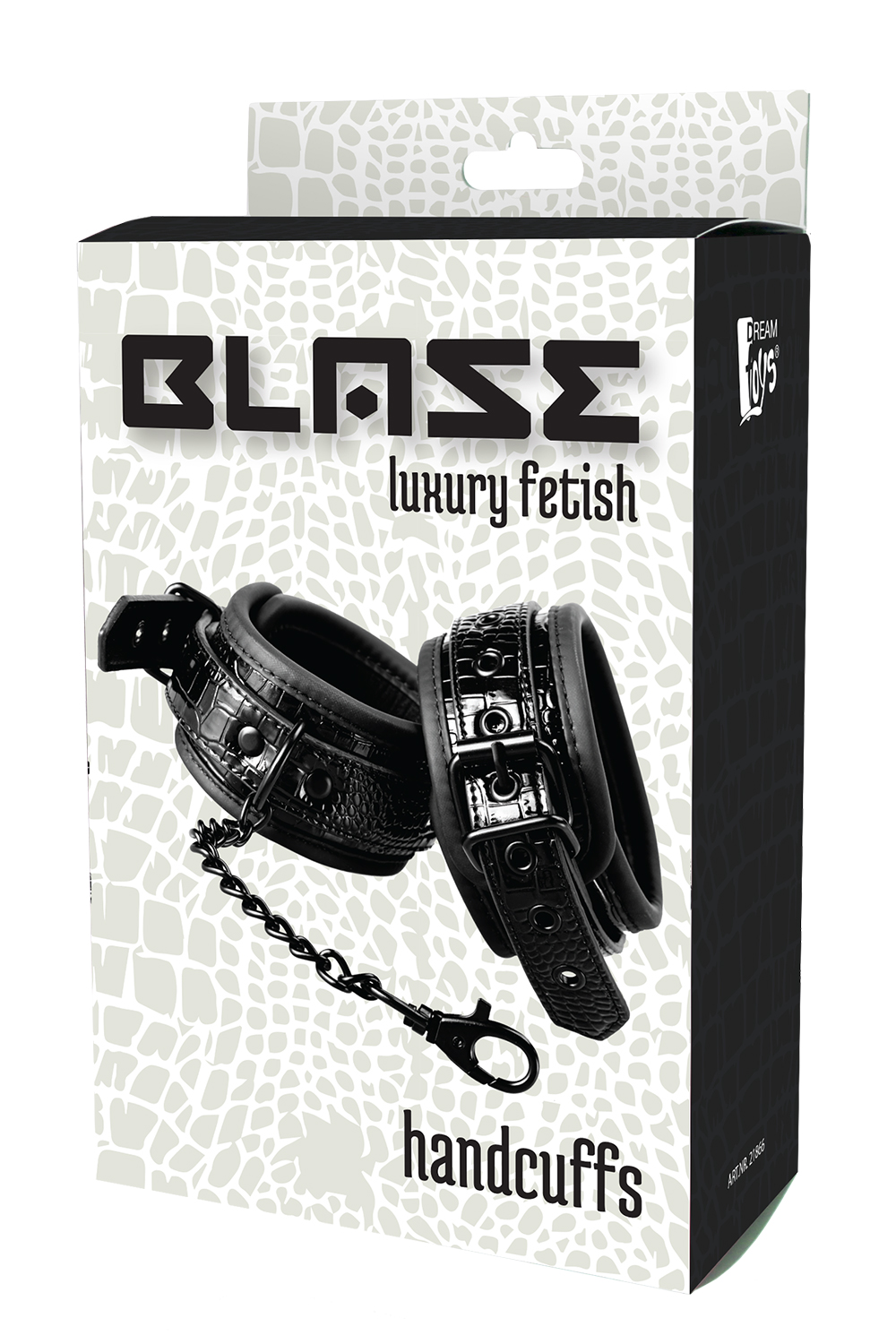 Наручники BLAZE LUXURY HANDCUFF CROCO BLACK