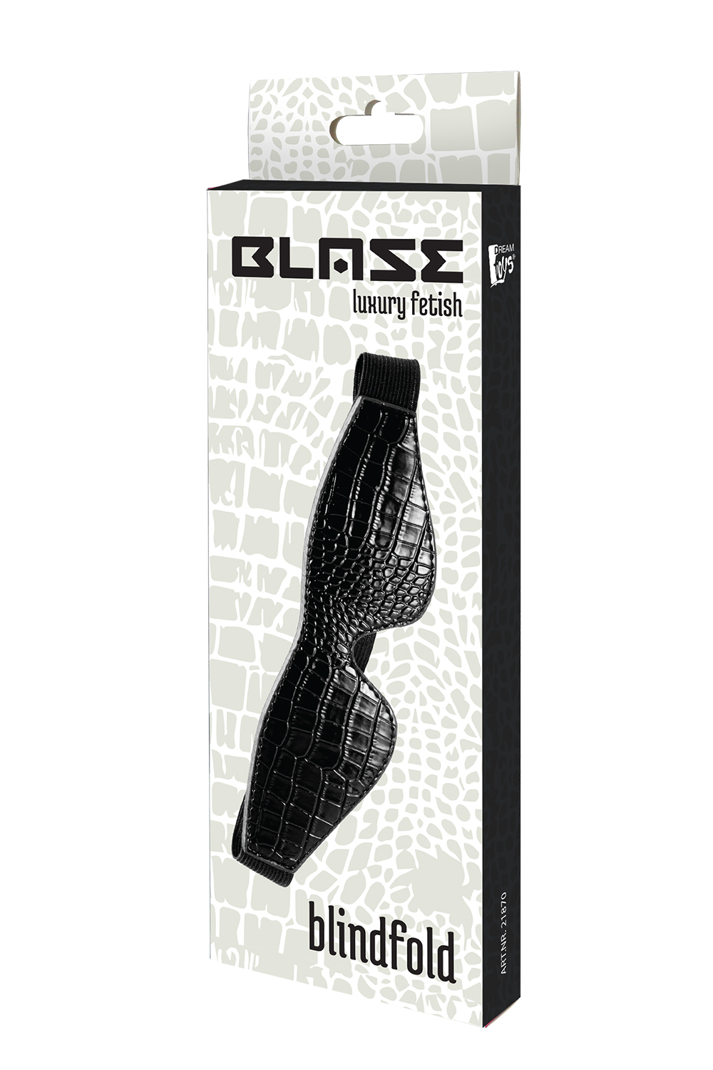 Маска на очі BLAZE LUXUARY BLINDFOLD CROCO BLACK