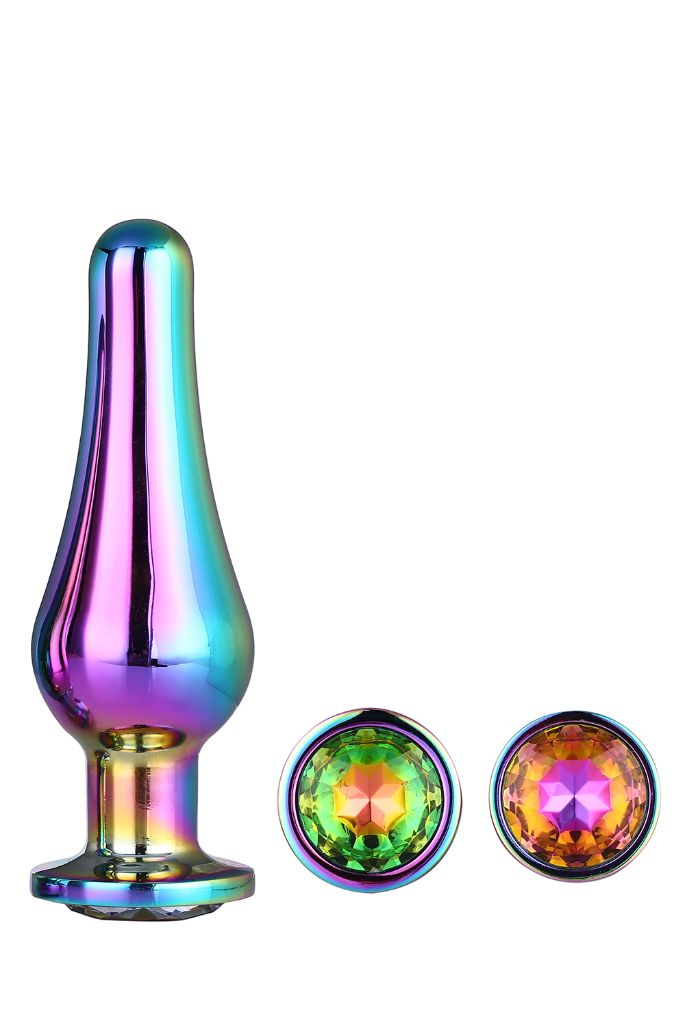 DT21873 набір анальних пробок конічної форми Dream Toys GLEAMING LOVE PLEASURE SET MULTICOLOUR