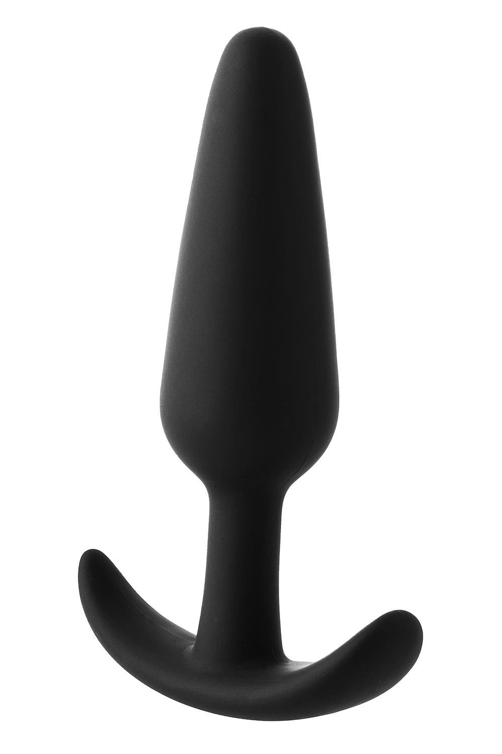 Анальний плаг черный Dreamtoys FantASStic Smooth со стопером в форме якоря, Large