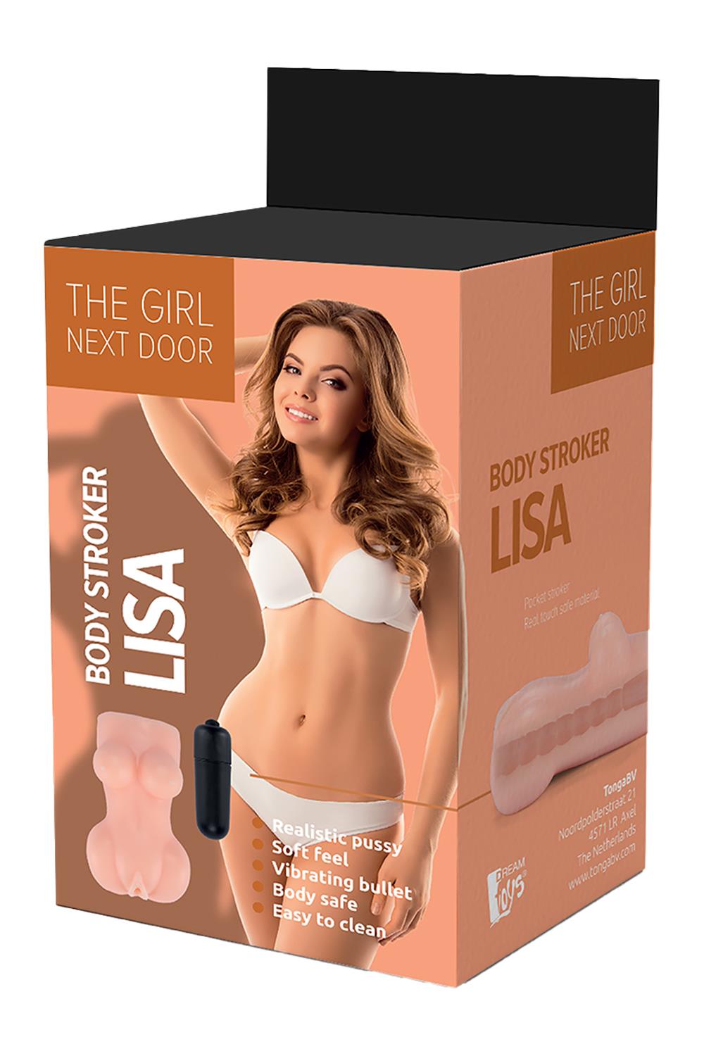 Мастурбатор вагіна з вібрацією Dream Toys The Girl Next Door Lisa тілесний