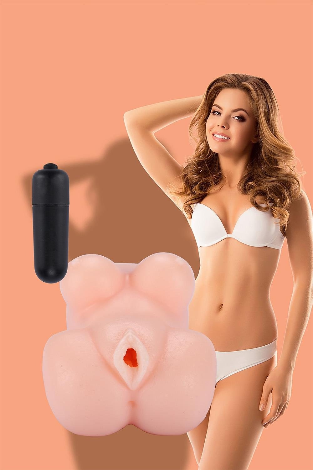 Мастурбатор вагіна з вібрацією Dream Toys The Girl Next Door Lisa тілесний
