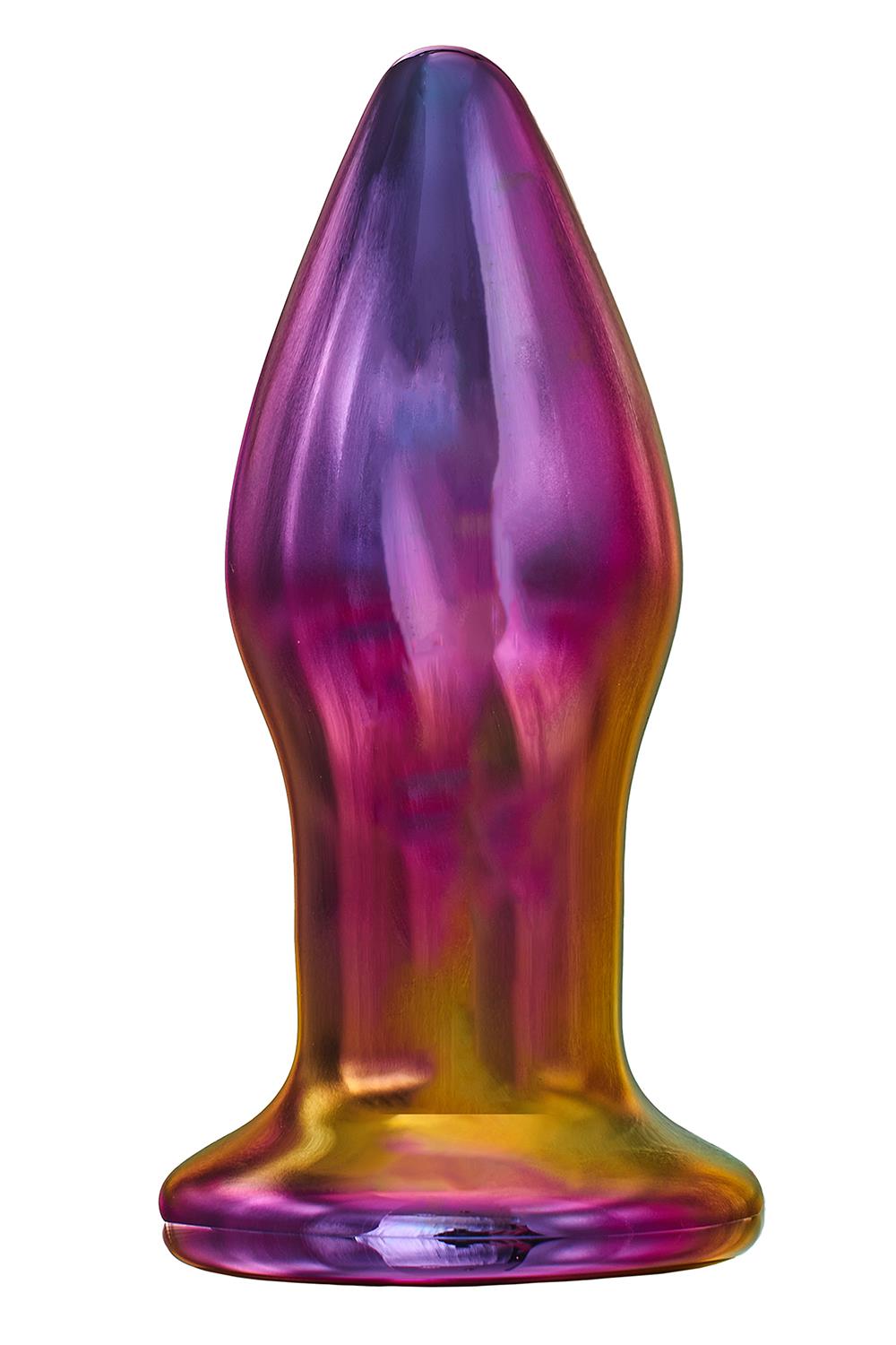 Анальна пробка із вібрацією скляна Dream Toys GLAMOUR GLASS PLUG