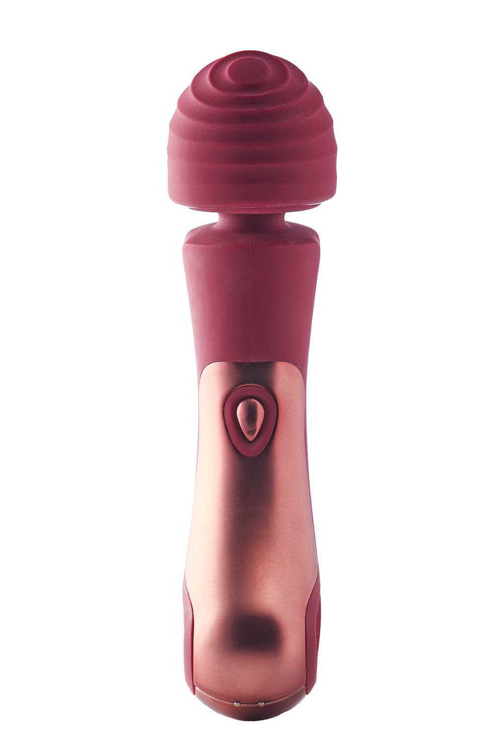 Вібратор мікрофон Dream Toys Dinky Curved Wand Jacky O бордовий