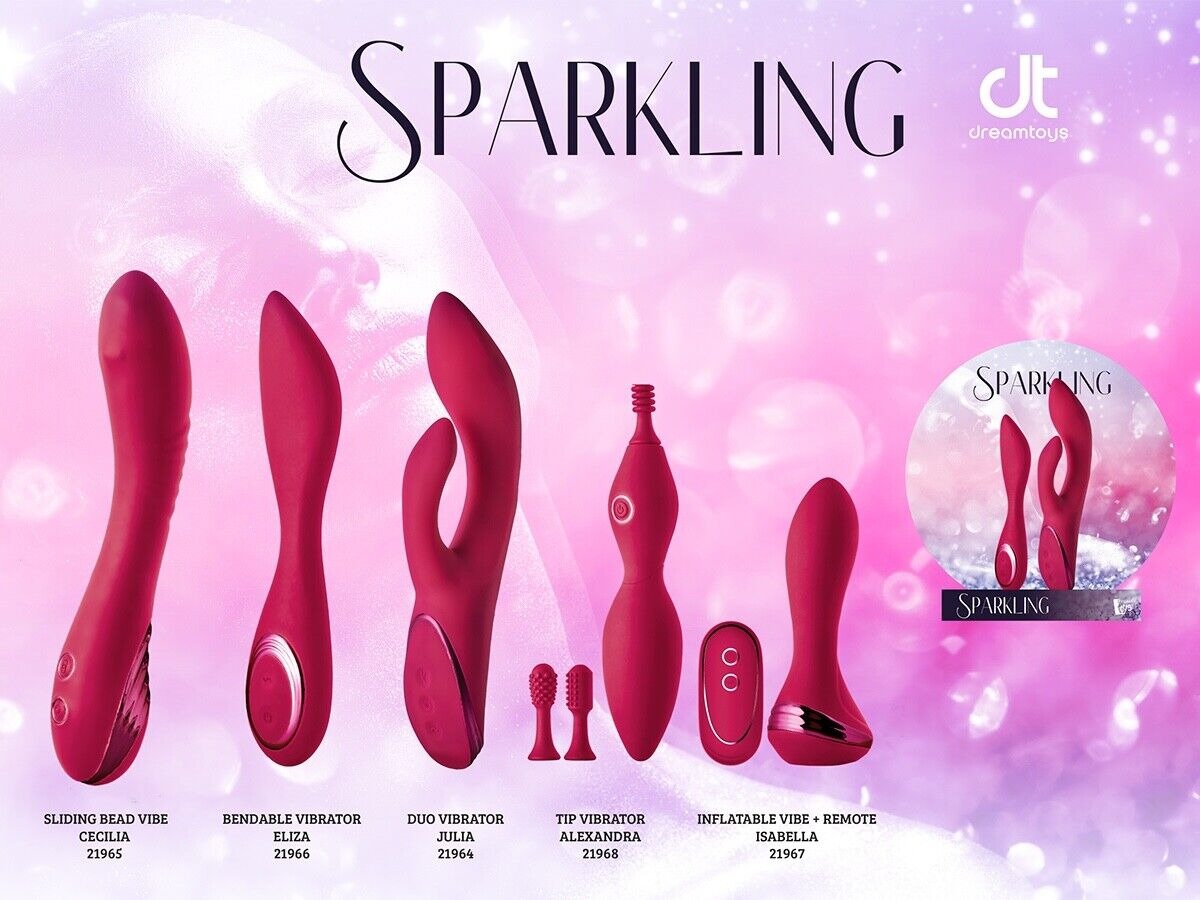 Вибратор с движущимся шариком Dream Toys SPARKLING SLIDING CECILIA