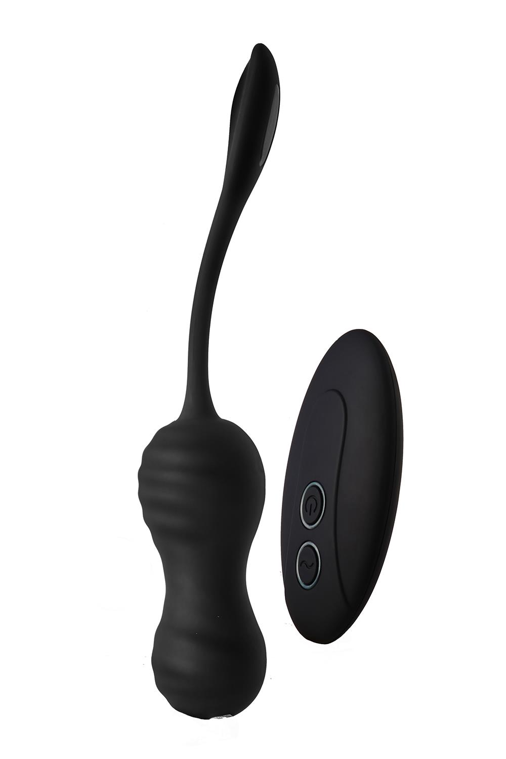 Виброяйцо с пультом управления Dream Toys Dark Desires Virginia черный, 18.6 х 3.5 см