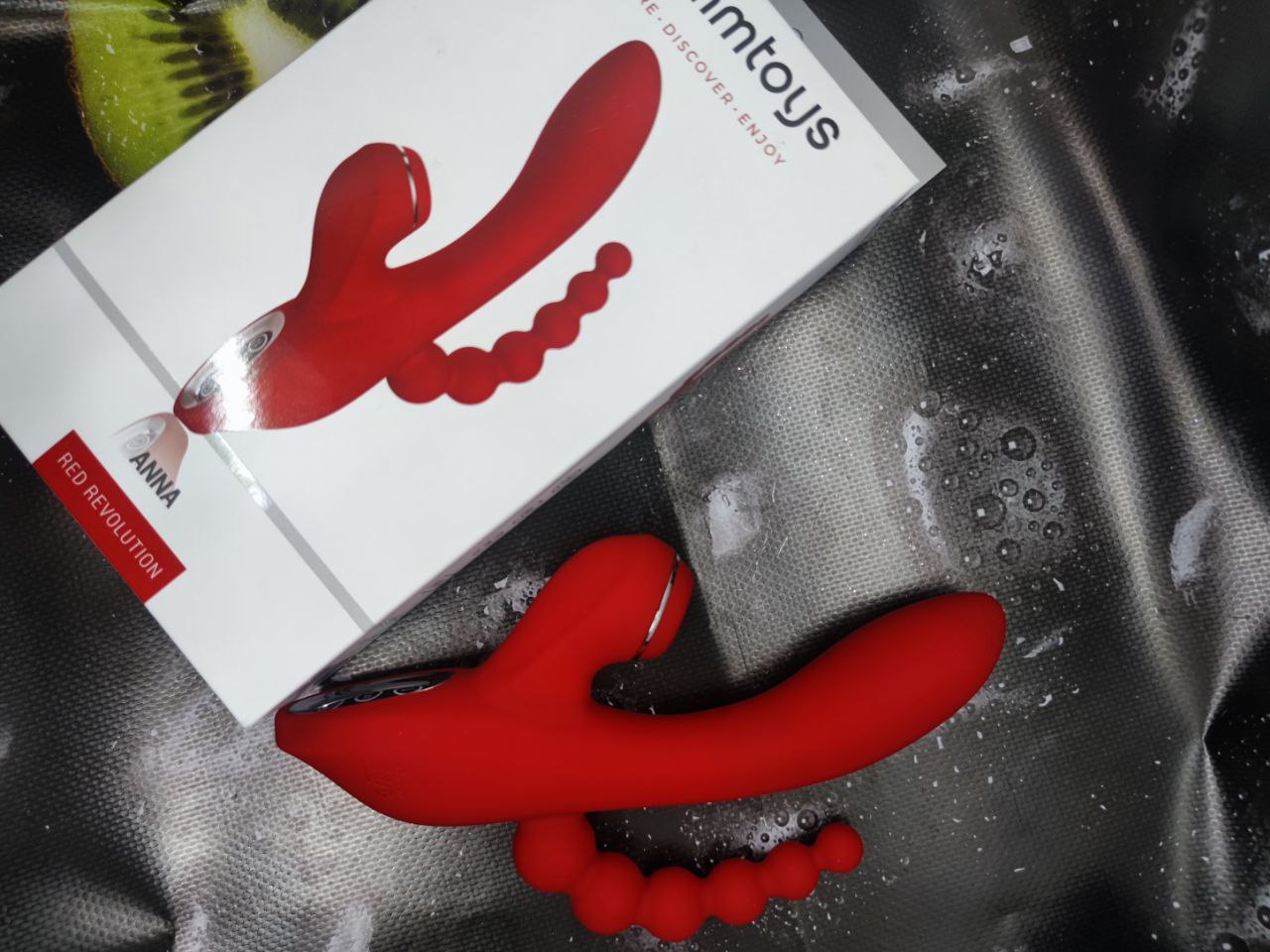 Потрійний вібратор із вакуумною стимуляцією Dream Toys RED REVOLUTION ANNA