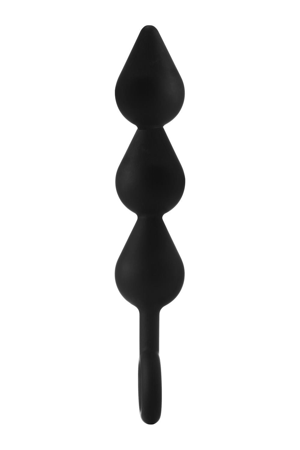 Анальная тройная елочка Dream Toys FantASStic, черная