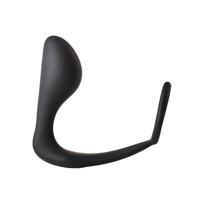 Анальна пробка з еррекційним кільцем FANTASSTIC ANAL PLUG WITH COCKRING BLACK