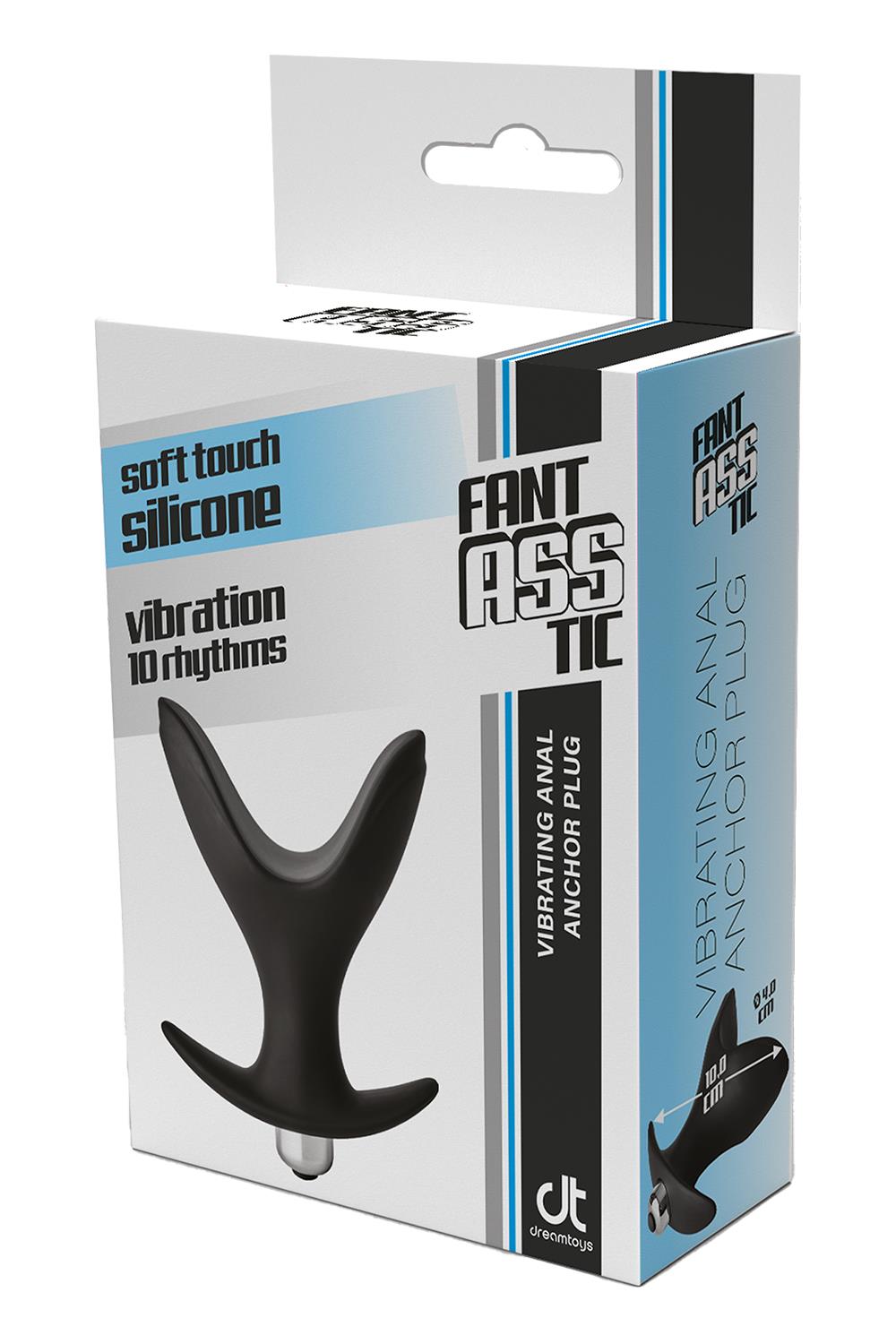 Анальна пробка з вібрацією FANTASSTIC VIBRATING ANAL ANCHOR PLUG BLACK