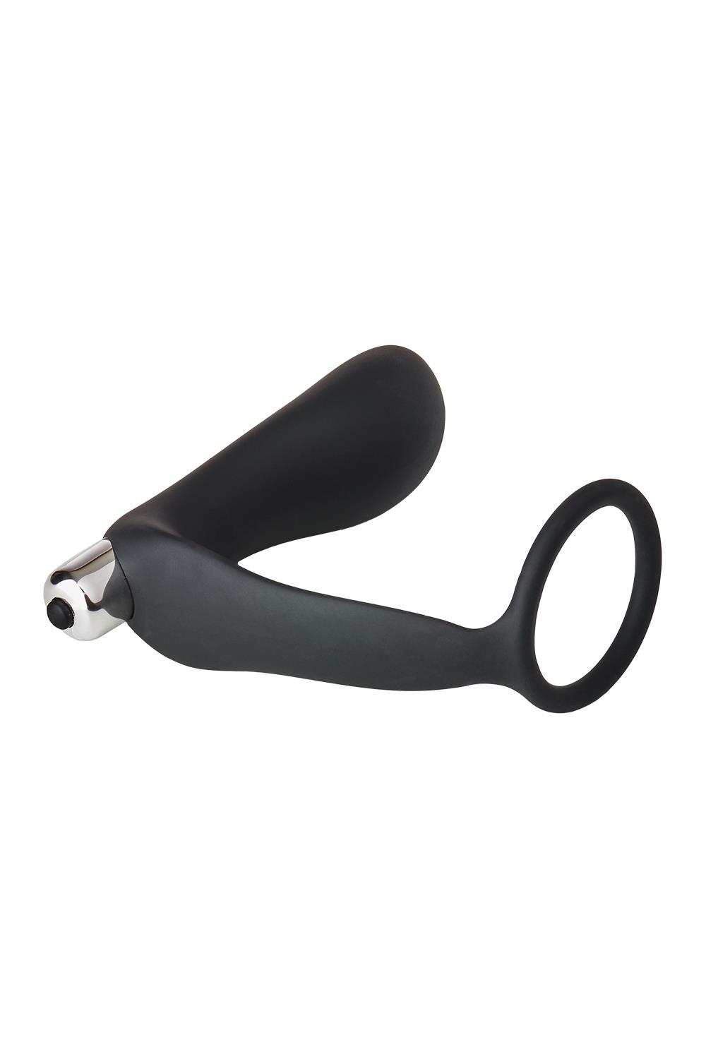 Анальна пробка з еррекційним кільцем FANTASSTIC VIBRATING ANAL PLUG WITH COCKRING BLACK