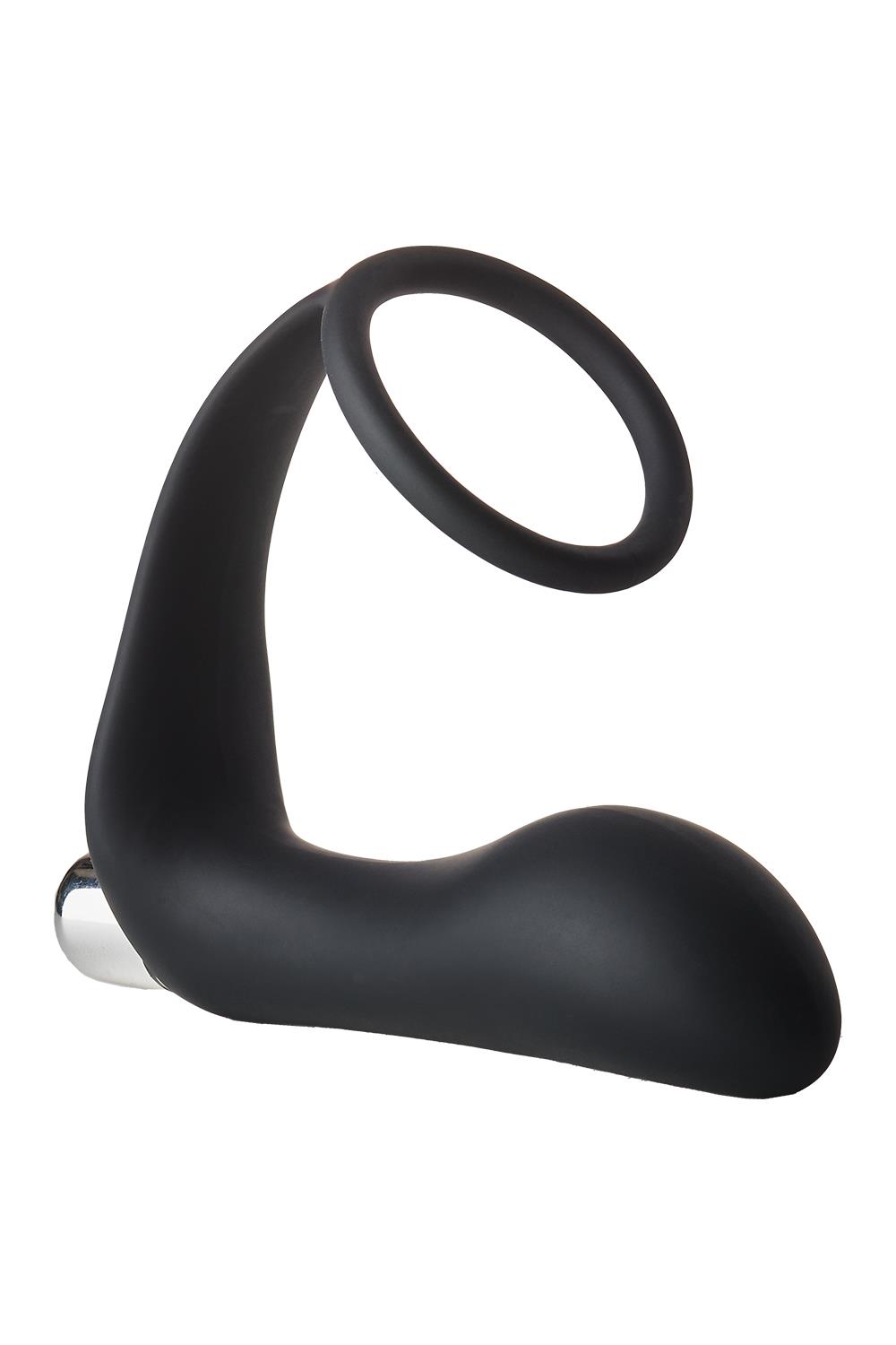 Анальна пробка з еррекційним кільцем FANTASSTIC VIBRATING ANAL PLUG WITH COCKRING BLACK