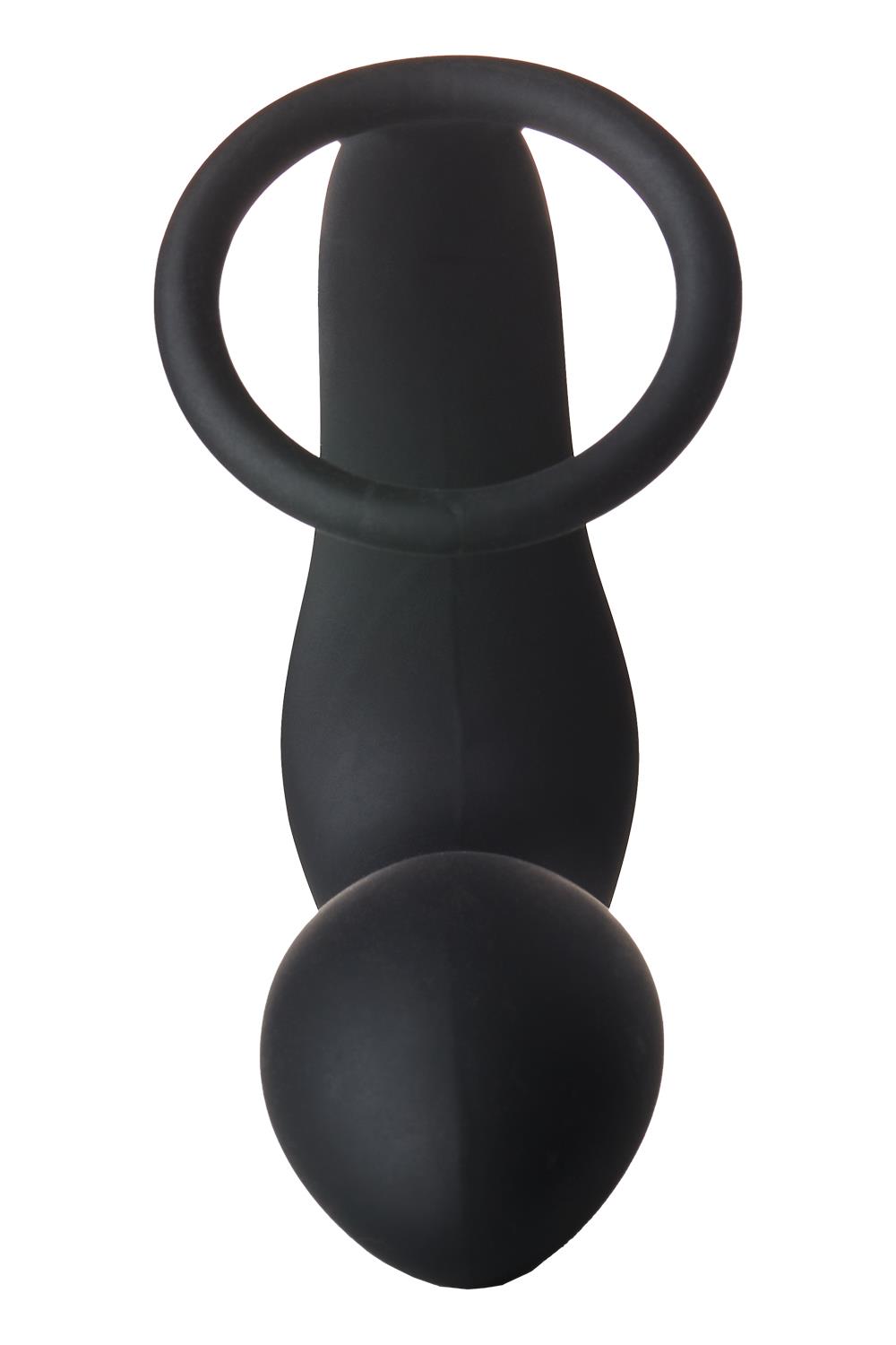 Анальна пробка з еррекційним кільцем FANTASSTIC VIBRATING ANAL PLUG WITH COCKRING BLACK