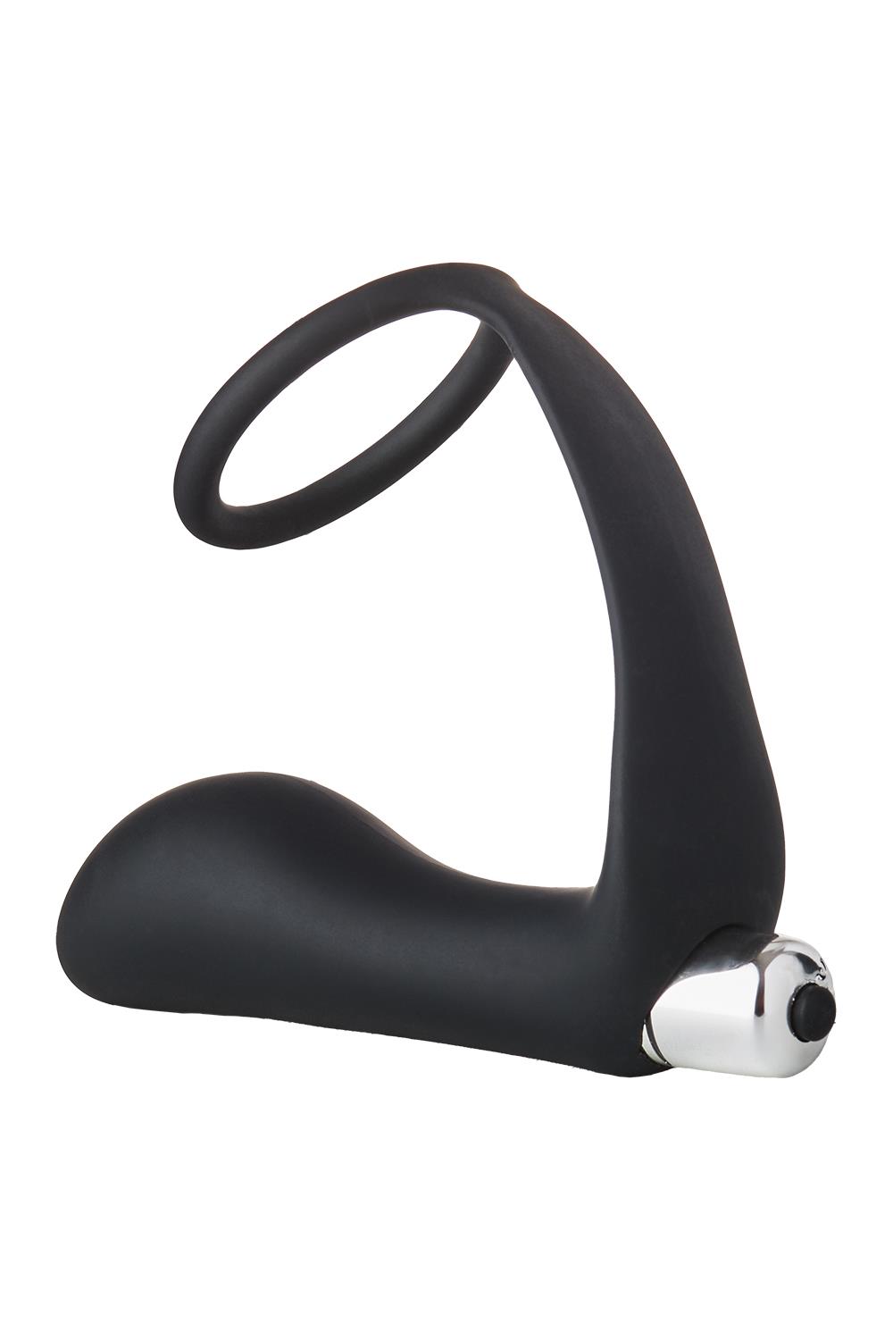 Анальна пробка з еррекційним кільцем FANTASSTIC VIBRATING ANAL PLUG WITH COCKRING BLACK