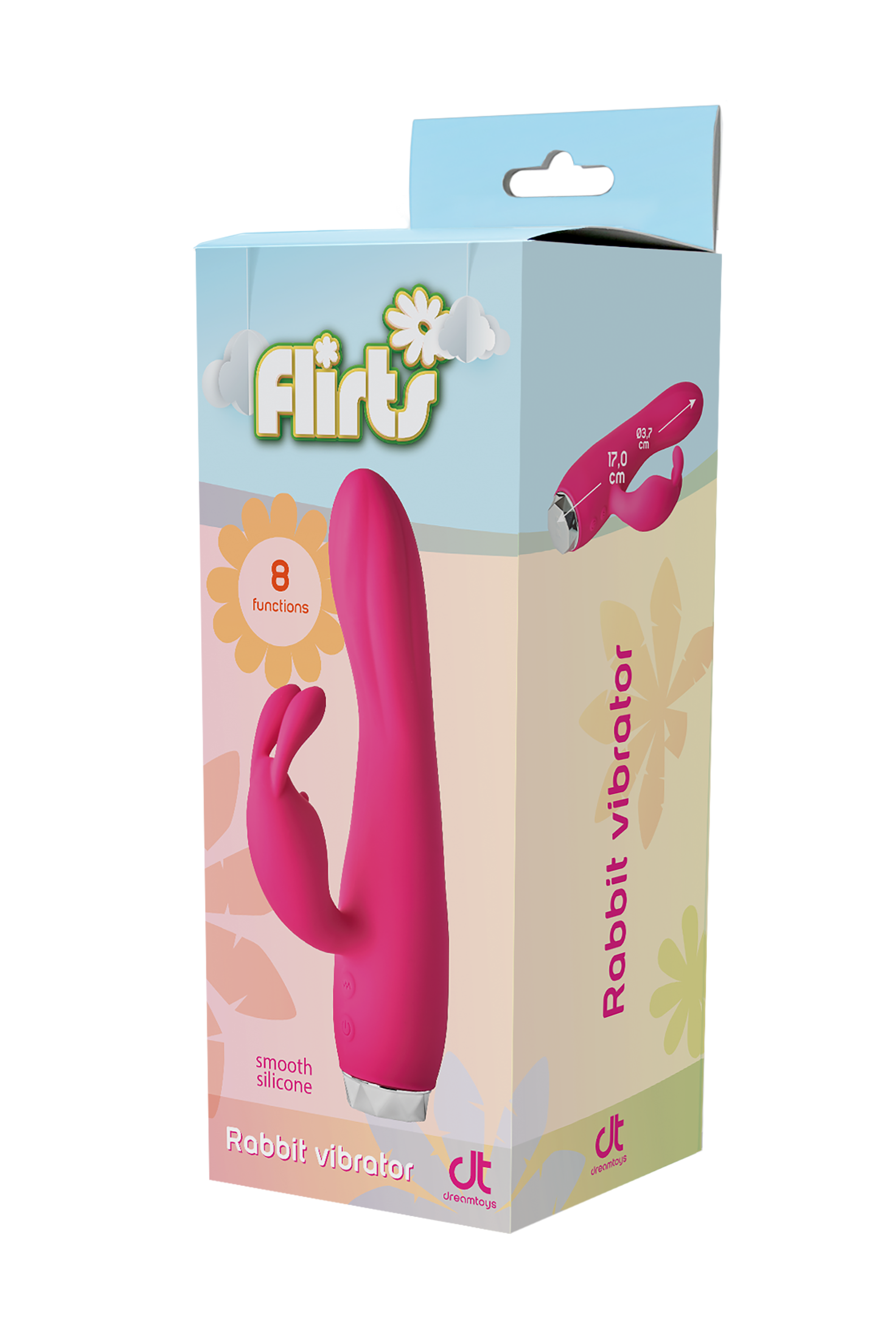Вибратор кролик Dream Toys FLIRTS RABBIT VIBRATOR PINK
