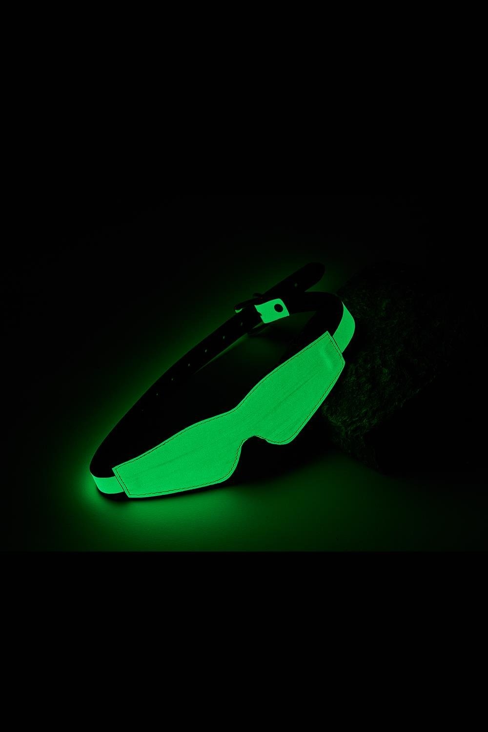 Маска люминесцентная с закрытыми глазами Dreamtoys Radiant Glow In The Dark с золотистой фурнитурой