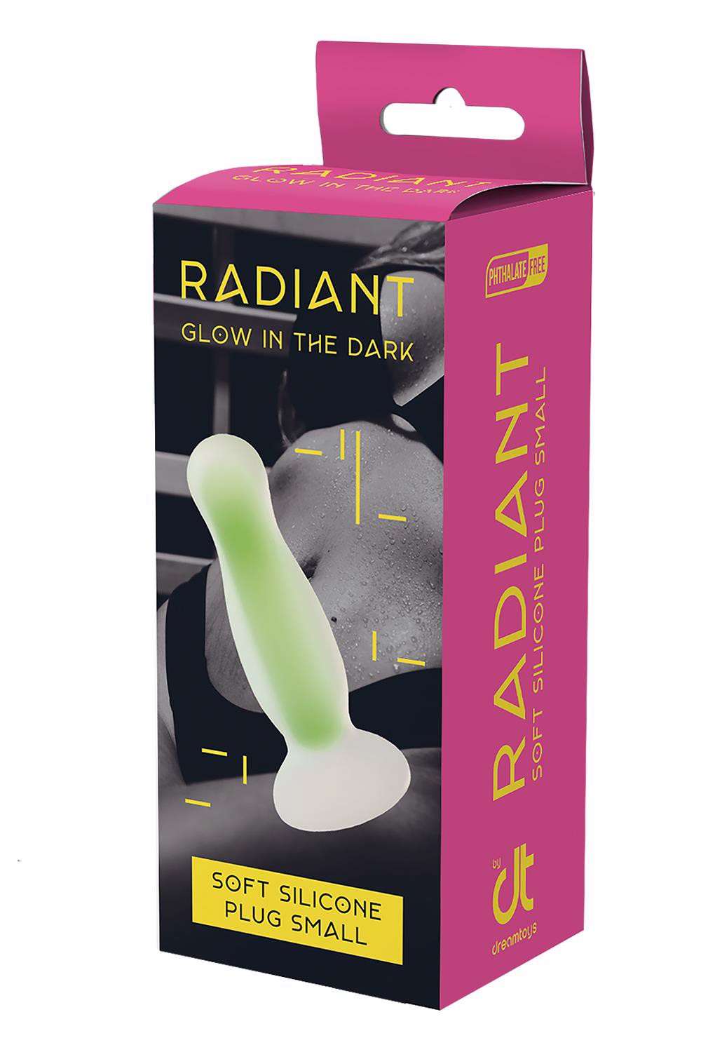 Анальная пробка люминесцентная Dream Toys RADIANT Glow In The Dark зеленая, S