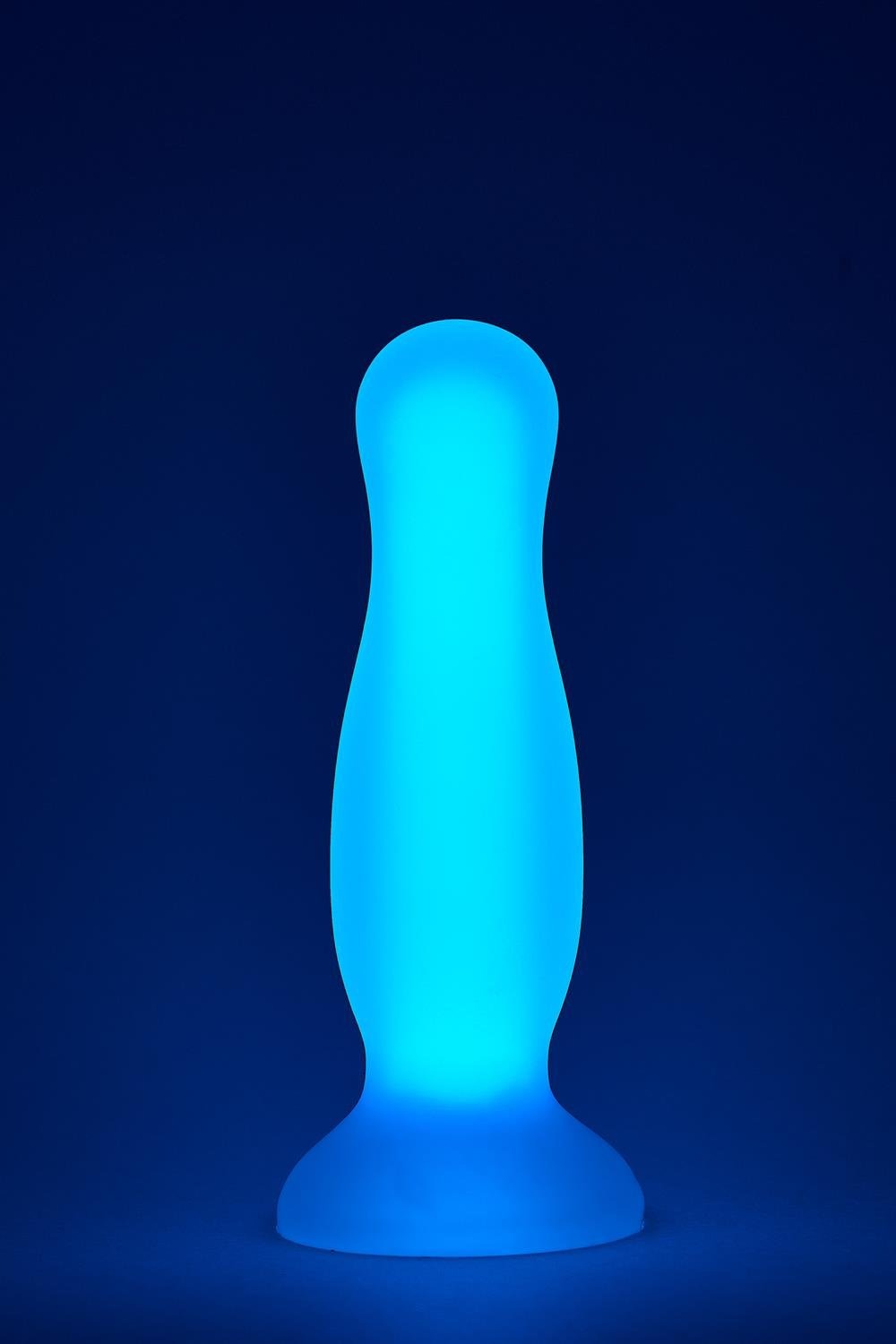 Анальна пробка люмінесцентна Dream Toys RADIANT Glow In The Dark синя, М