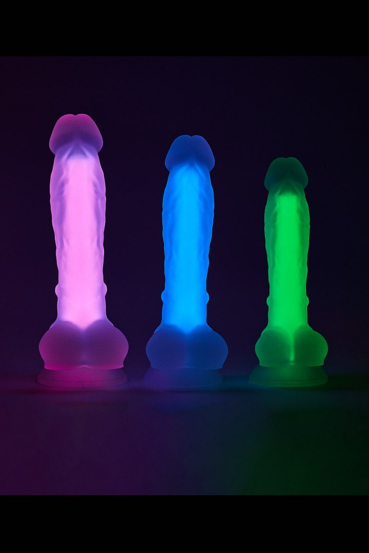 Фаллоімітатор люмінесцентний на присосці Dream Toys RADIANT Glow In The Dark рожевий