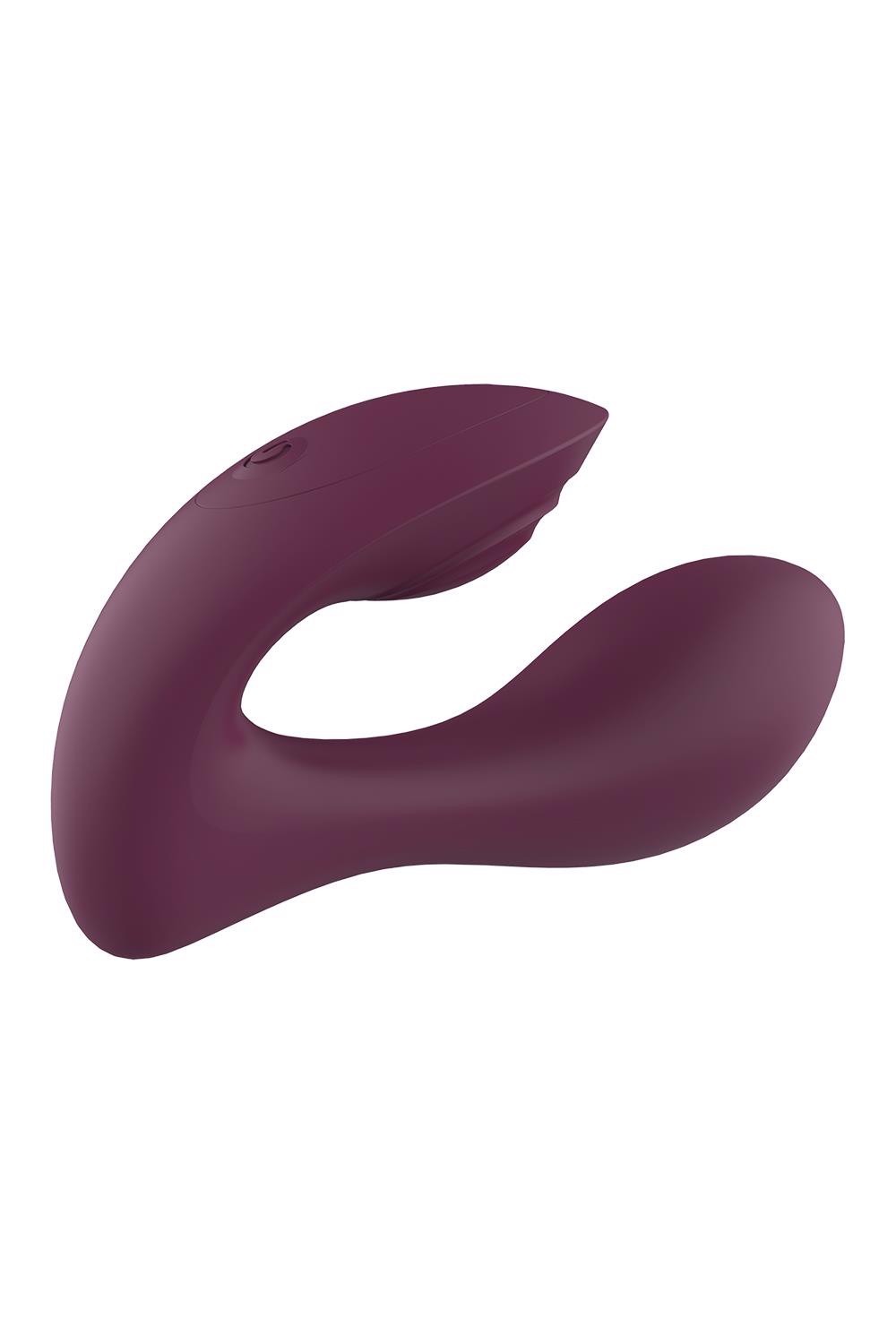 Вібратор подвійний стимуляцією з пультом керування Dream Toys Essentials Ultra Dual Vibe, фіолетовий