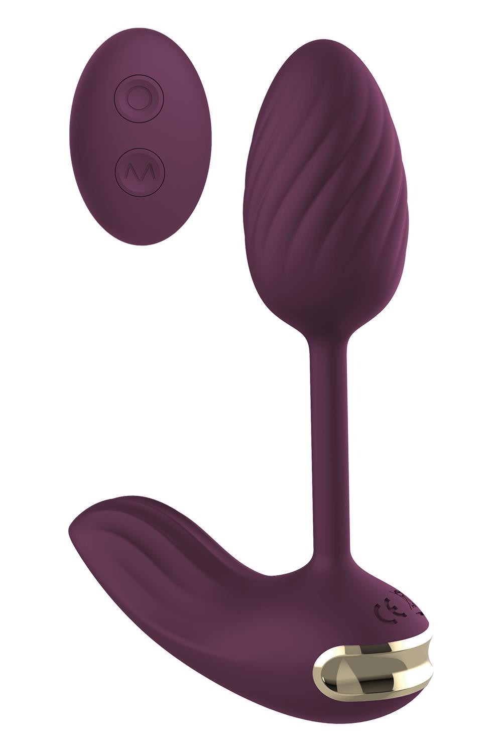Віброяйце гнучке з пультом керування Dream Toys Essentials, фіолетовий