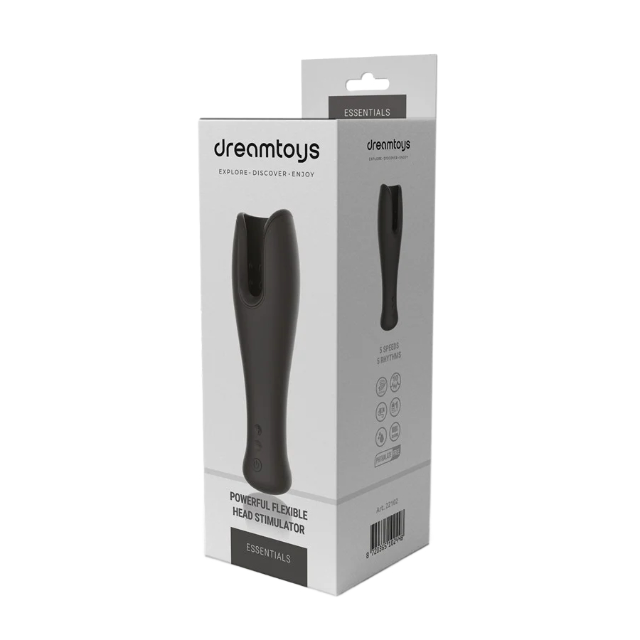 Мастурбатор для голівки Dream Toys Essentials, чорний, 19,5 см