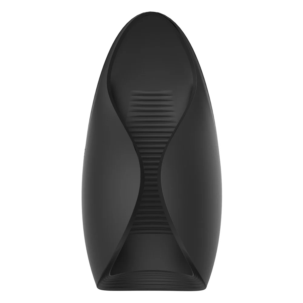 Мастурбатор з вібрацією Dream Toys Essentials, відкритий, нереалістичний, чорний, 13 см