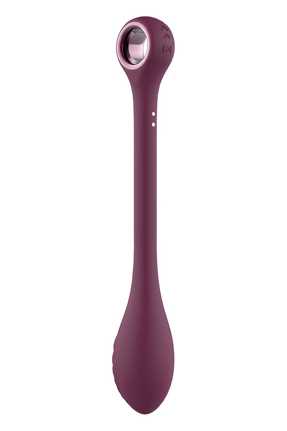 Вібратор для точки G регульований DreamToys Glam, фіолетовий