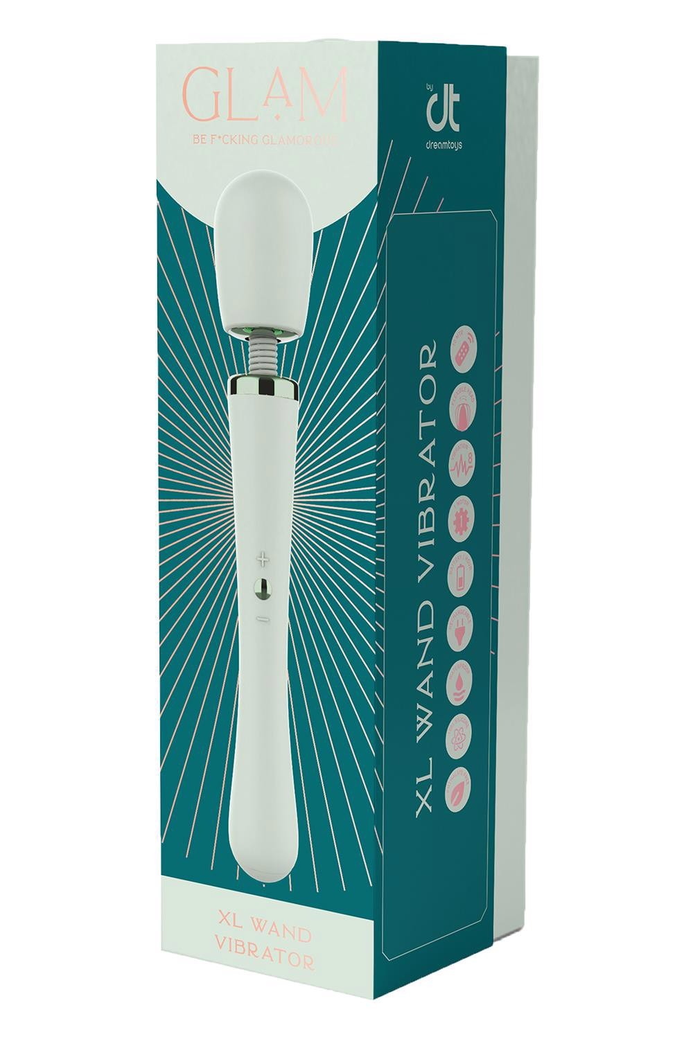 Вібратор мікрофон Dream Toys Glam XL Wand Vibrator, м'ятний