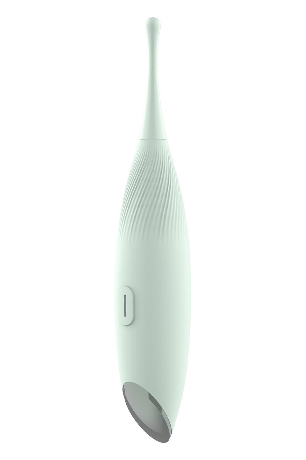 Вибратор для клиторальной стимуляции Dream Toys Glam Pin Point Stimulator, с двумя насадками, мятный