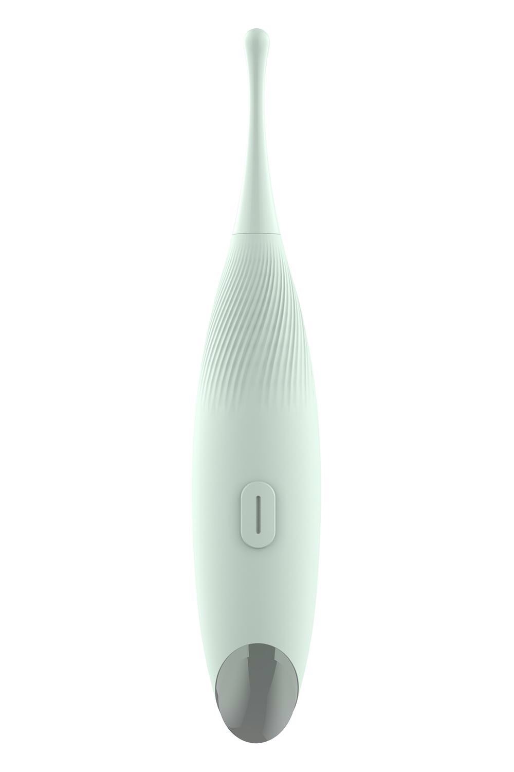 Вибратор для клиторальной стимуляции Dream Toys Glam Pin Point Stimulator, с двумя насадками, мятный