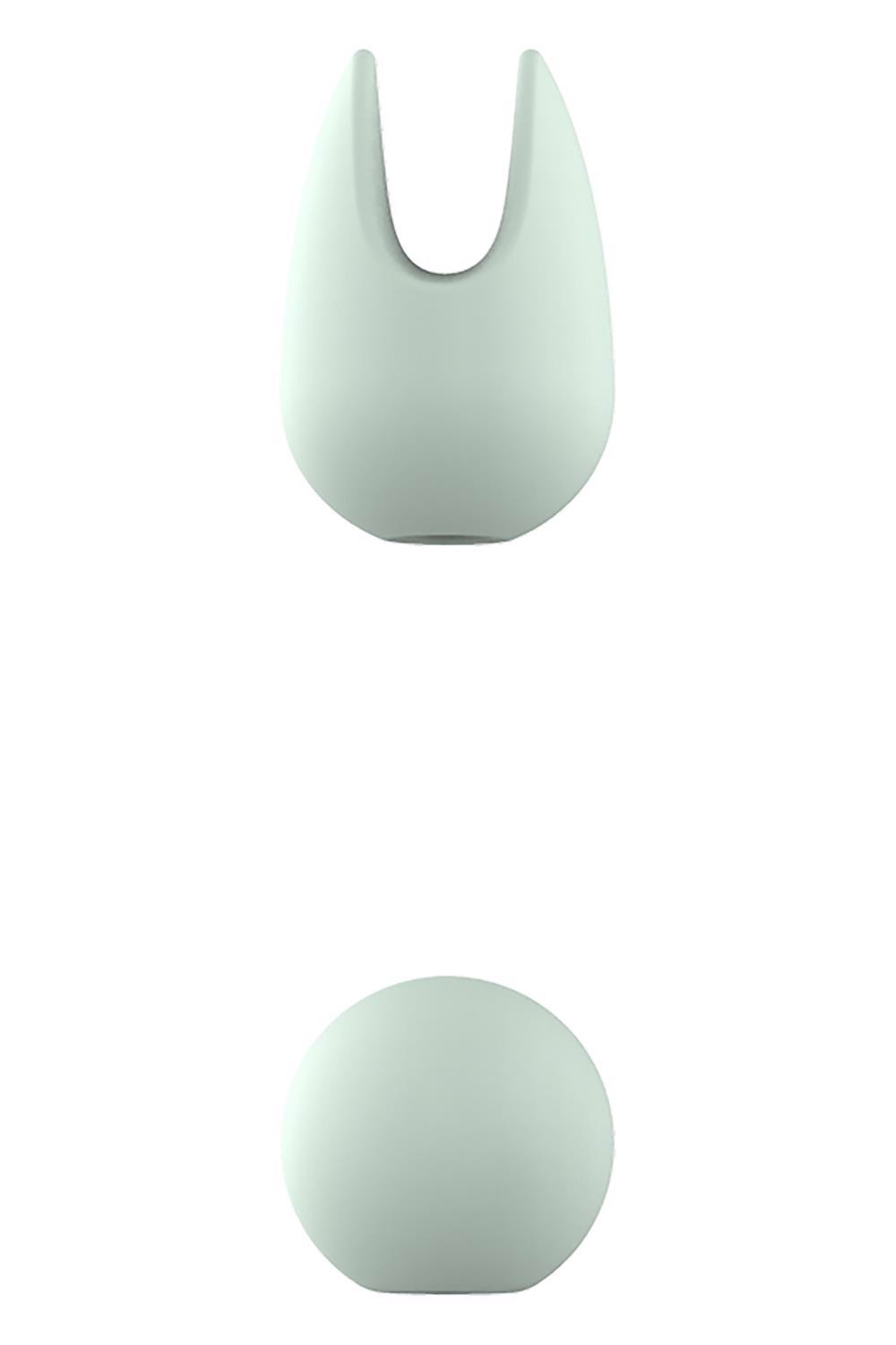 Вибратор для клиторальной стимуляции Dream Toys Glam Pin Point Stimulator, с двумя насадками, мятный