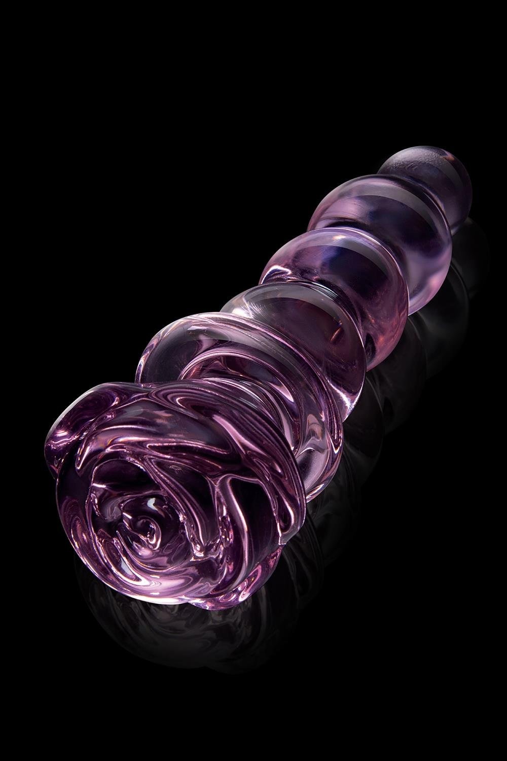 Фаллоимитатор елочка из стекла Dream Toys Glaze Glass в форме бутона розы